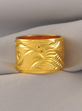 宽面15毫米大款男戒指