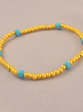 原创铜镀金百搭手链送女友