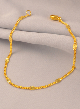 轻奢铜镀金手链百搭送女友