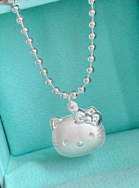 HelloKitty凯蒂猫吊坠999纯银