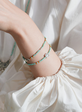 shannai原创中式纯银串珠手链女