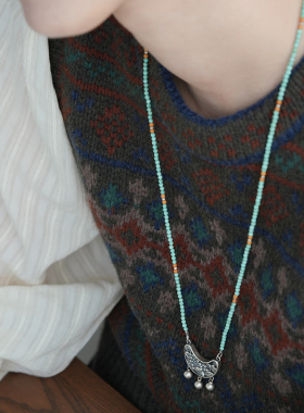 shannai原创中式民族风纯银项链