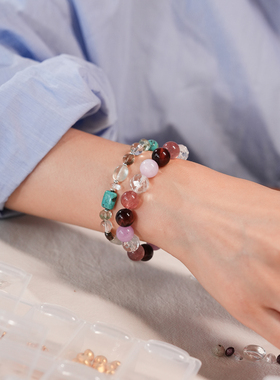 shannai原创新中式多宝水晶手串