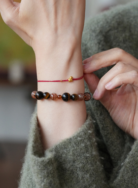 shannai原创马年本命年红绳手链