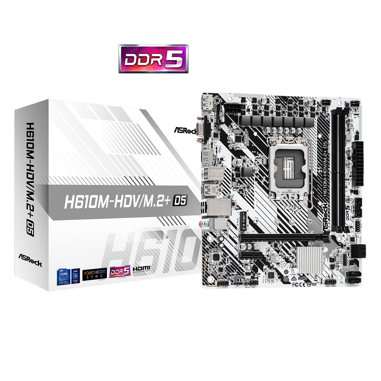 华擎(ASRock) H610M B660M DDR5台式机主板12400F 13400F 14600KF-图3