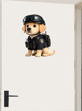 超萌可爱帅气警犬拉布拉多狗狗图