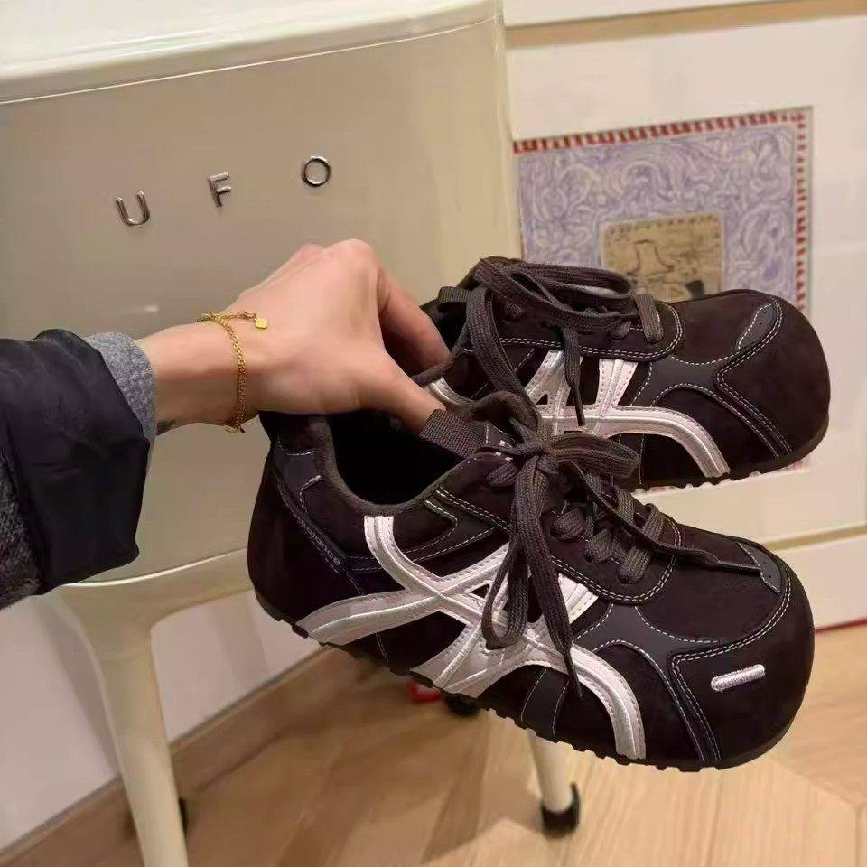 [明星同款]巨萌百搭迷你小泡芙2025秋冬新款小个子软底德训鞋休闲,淘宝优惠券,粉丝福利购,淘宝优惠卷