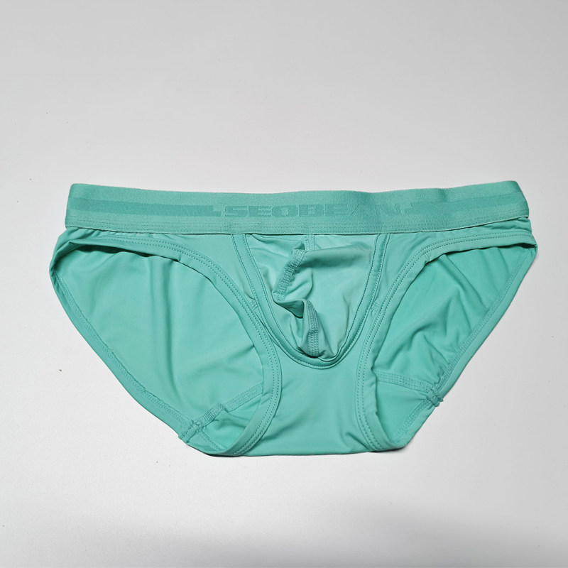 低腰男士内裤舒适透气性感冰丝三角裤男清爽激凸小囊纯色男生底裤,淘宝优惠券,粉丝福利购,淘宝优惠卷