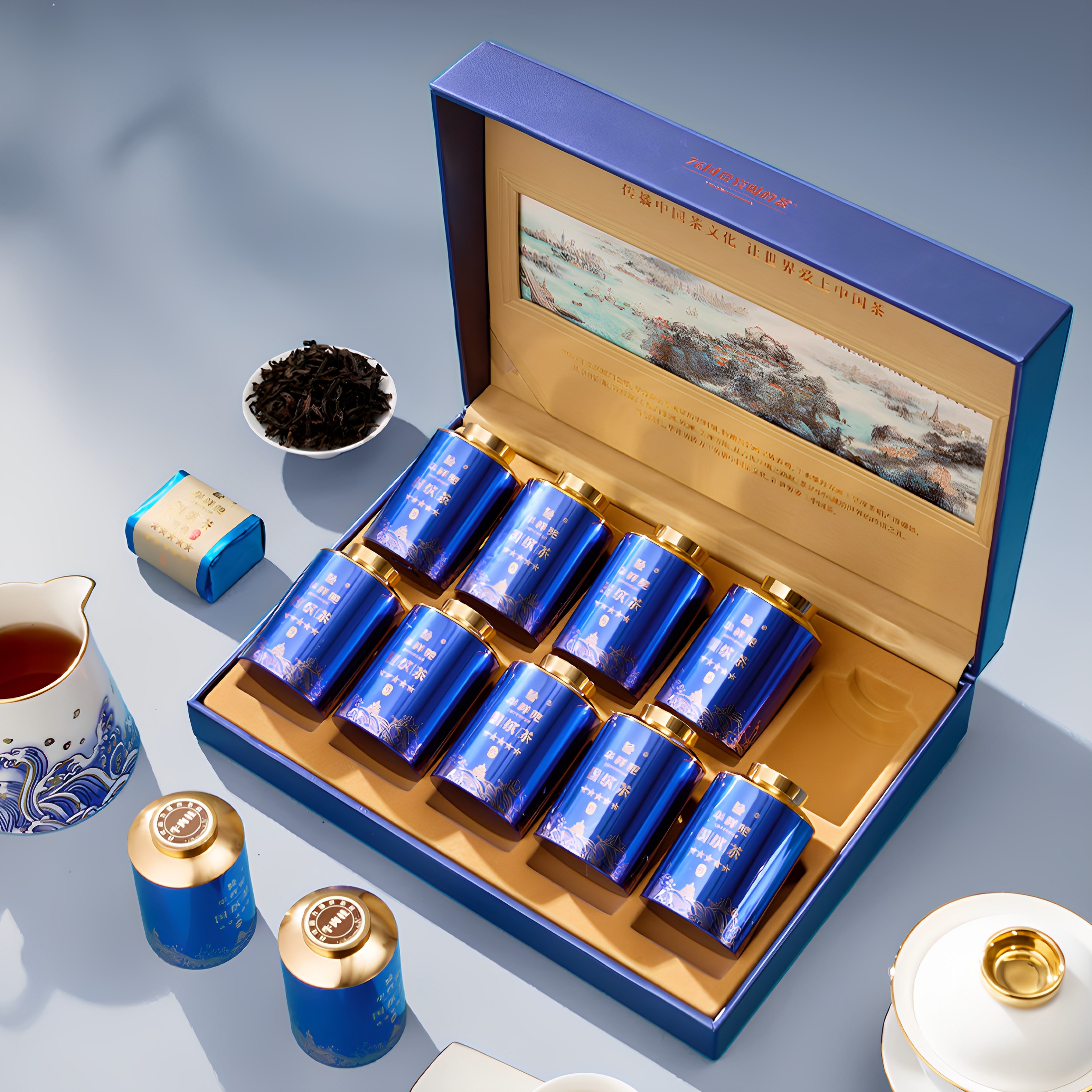 福建华祥苑茗茶茶叶-84g五星国缤茶牛肉桂(10罐装)(3.0版),淘宝优惠券,粉丝福利购,淘宝优惠卷