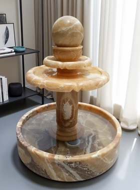 流水喷泉假山加湿器开业礼品转球