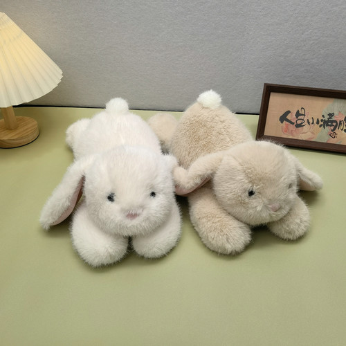 赛特嘟嘟趴趴艾吉兔毛绒玩具兔子玩偶安抚睡觉陪伴可爱垂耳兔公仔 - 图0