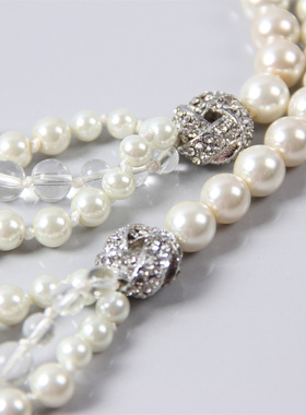 轻奢唯美欧洲复古简约多层珍珠