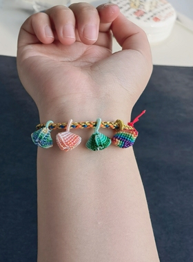 精工手工编织彩金七彩小粽子