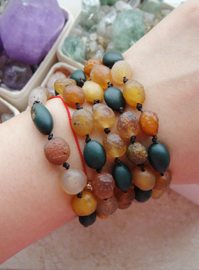 阿拉善葡萄干糖芯玛瑙手链手串