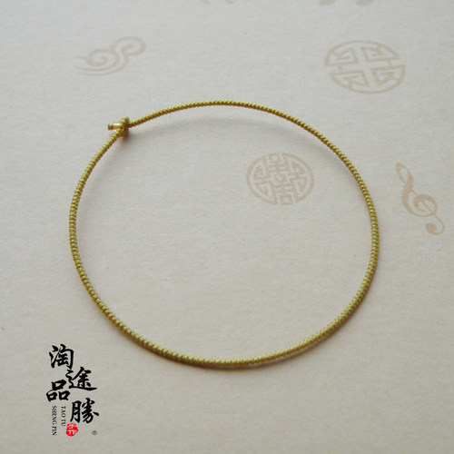 原创设计超细0.8毫米土黄色手工编织金刚结订做手绳手链财富增运 - 图1
