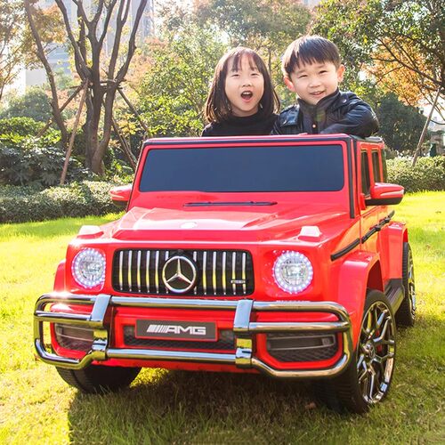 超大双座奔驰G63AMG正版授权大G儿童电动汽车充电可遥控可坐大人 - 图1
