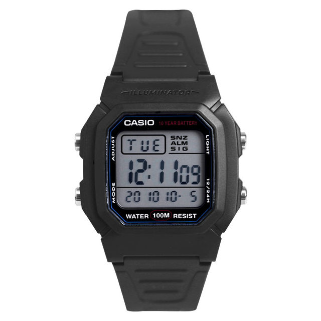 Casio Casio Electronic Watch Men And Women Retro Small Square Student Square Sports Watch W 800h