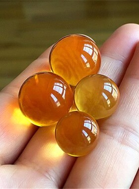 定制刻字天然黄水晶散珠子多宝手串DIY饰品配件个性定制