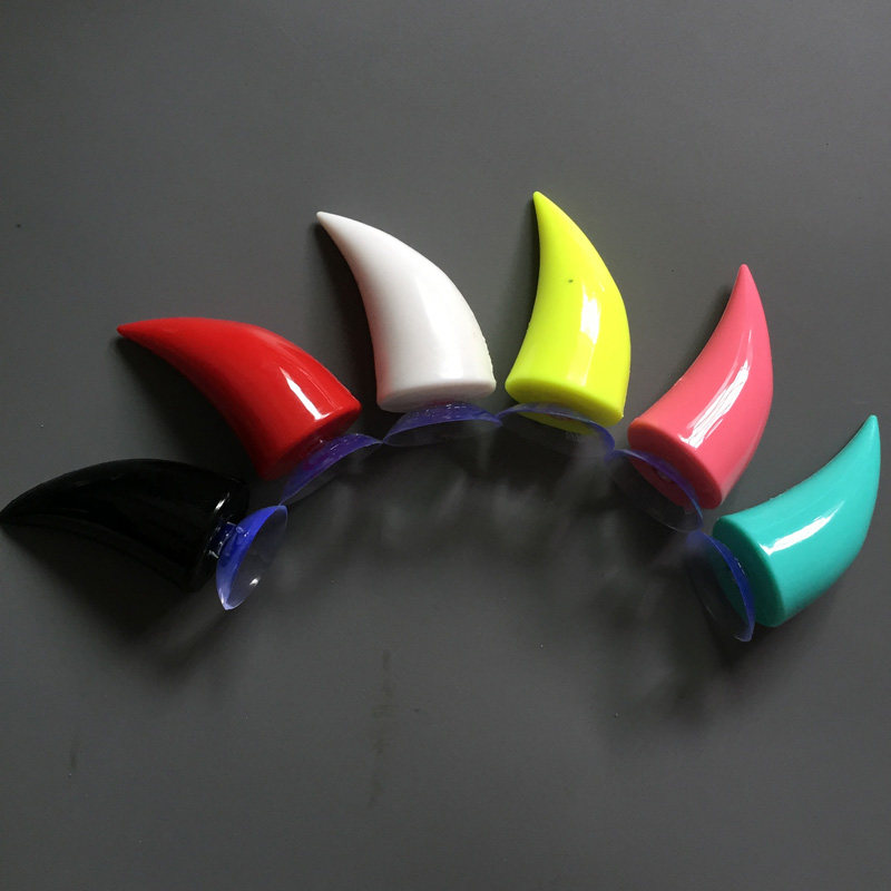 摩托车头盔牛角装饰朋克风电动车个性潮犄角装饰改装吸盘赛车恶魔,淘宝优惠券,粉丝福利购,淘宝优惠卷