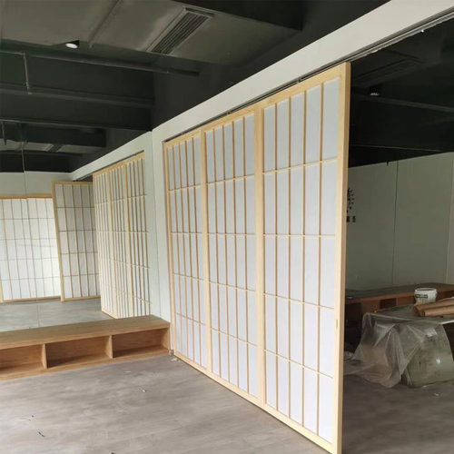 日式推拉门榻榻米地台格子门客厅实木隔断格栅和室推拉移门 - 图1