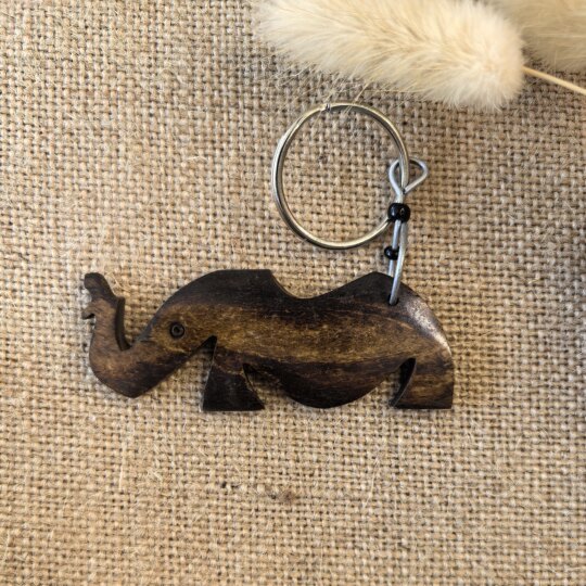 Imported characteristic handicraft ox bone keychain pendant