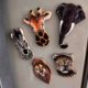 Imported hand-painted cowhide refrigerator magnet with ethnic characteristics
