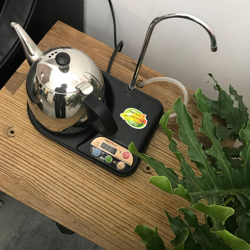 古朴实木茶水柜简约现代原木小餐边收纳台架新中式家具老榆木角柜 - 图2