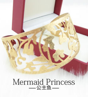 钛钢金属镂空手镯