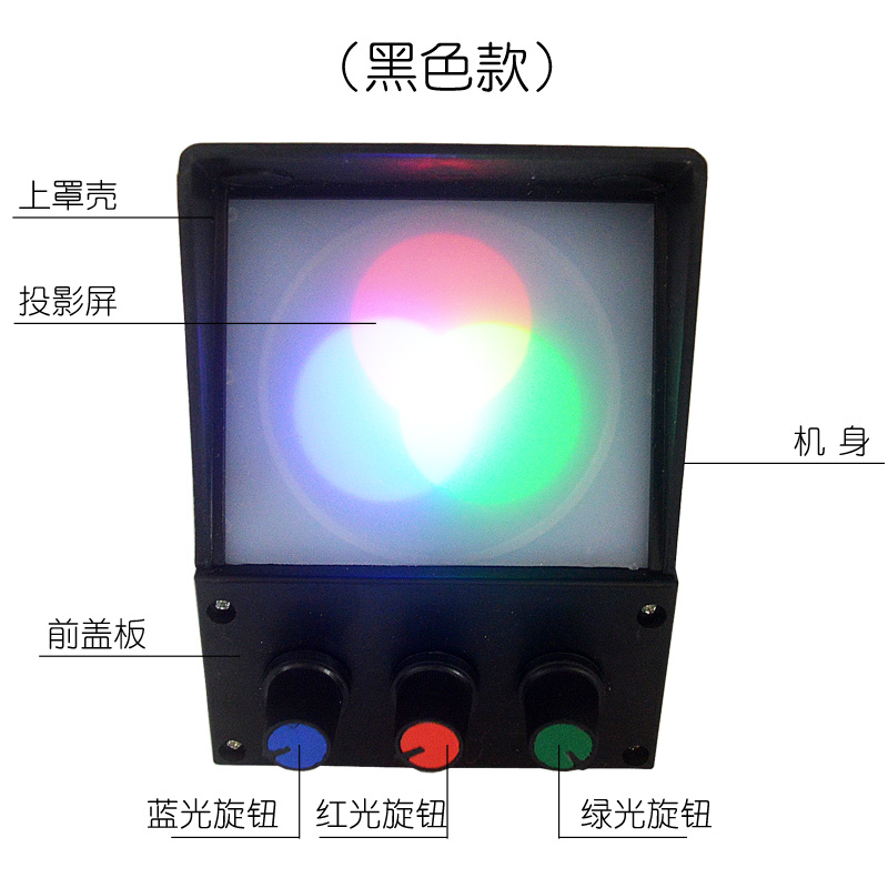 光的三原色合成实验器红黄蓝三色合成演示器物理光学实验器材教学 - 图0