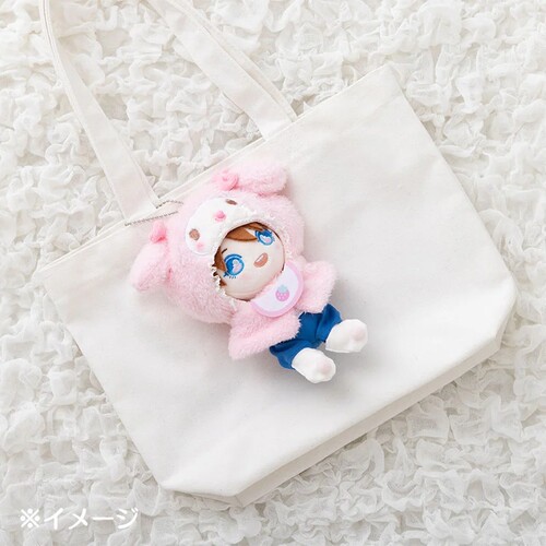 现货 日本三丽鸥毛绒挂件娃娃外套头套挂件挎包 美乐蒂 Kitty - 图2