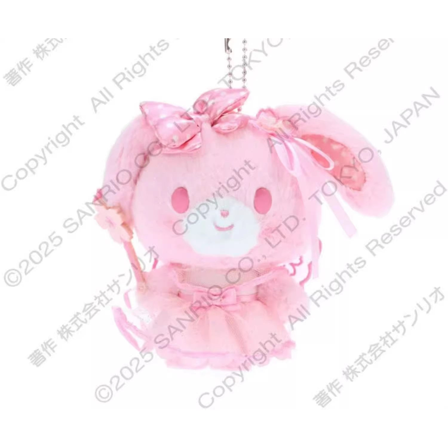 保单2月预售定金 港版三丽鸥粉色樱花Kitty 美乐蒂毛绒挂件娃娃 - 图2