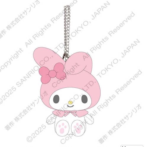 8月预售定金 日本三丽鸥经典Kitty 美乐蒂小羊毛绒钥匙扣挂件 - 图1