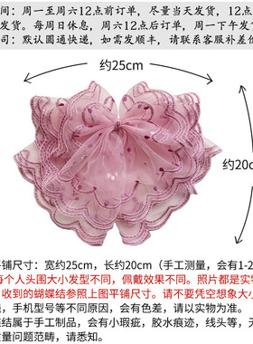 日韩甜美可爱蝴蝶结头饰夸张超大