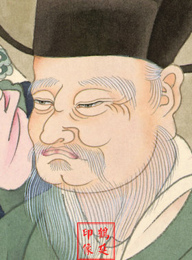城隍爷画像城隍画像挂画明代水陆画城隍土地画像