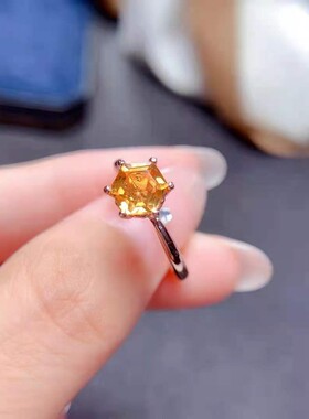 巴西黄水晶秋冬轻奢招财锆石天然