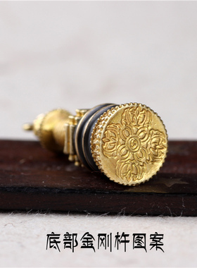 可打开空心嘎乌盒铜项链吊坠