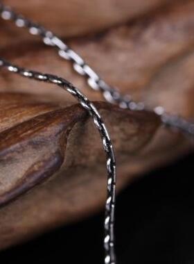 复古纯银吊坠毫米蛇骨项链特价