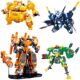 Mobile Urban Alpha Robot Toy Transformation Alliance Boy Mecha Advanced Children's Hot Steel Caramel Heavy Cannon