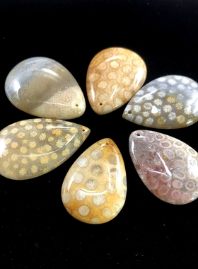 水滴吊坠男女珊瑚玉无事牌民族风