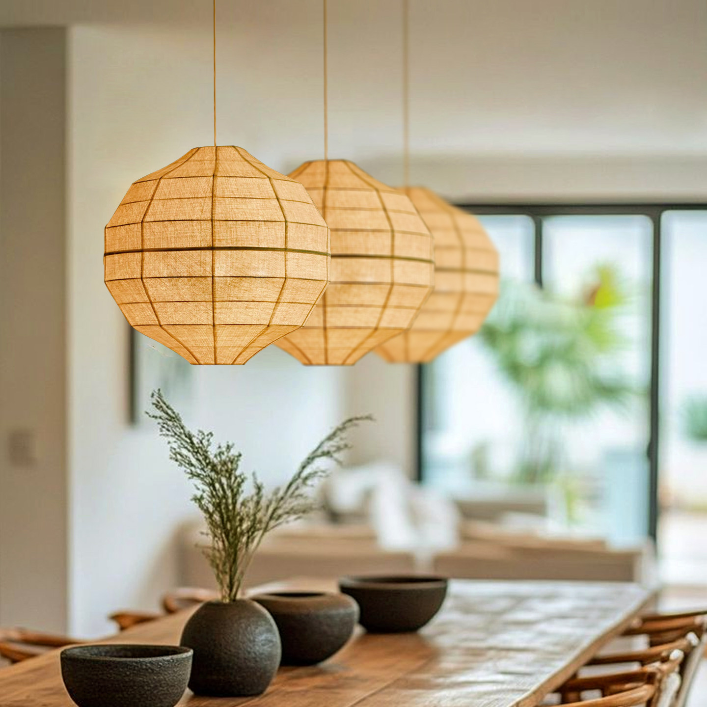 侘寂风餐厅吊灯茶室吊灯饭店禅意茶楼民宿圆球吊灯日式复古灯具,淘宝优惠券,粉丝福利购,淘宝优惠卷
