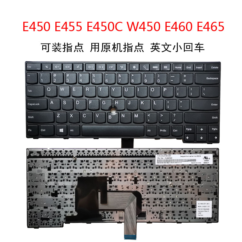 适用联想E450 E460 E470 W450 E465 E475 E455 E450C 键盘 - 图0