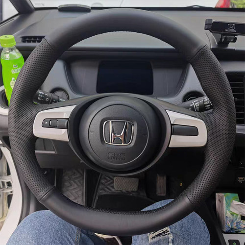 21-23款本田第4代新飞度方向盘套真皮life来福酱把套专用全包手缝 - 图3