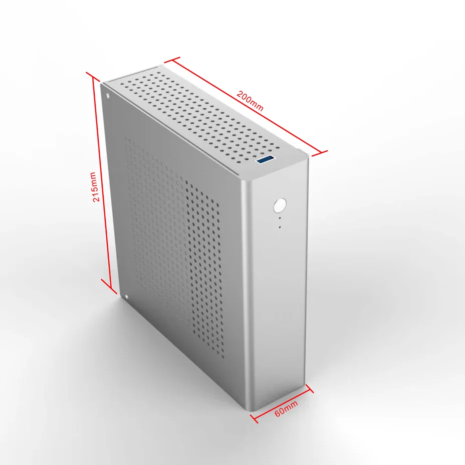 Миниатюрная all-aluminum корпус ITX материнская плата поддерживает серийное изготовление полупремиум платы 17x17 материнская плата источник питания DC
