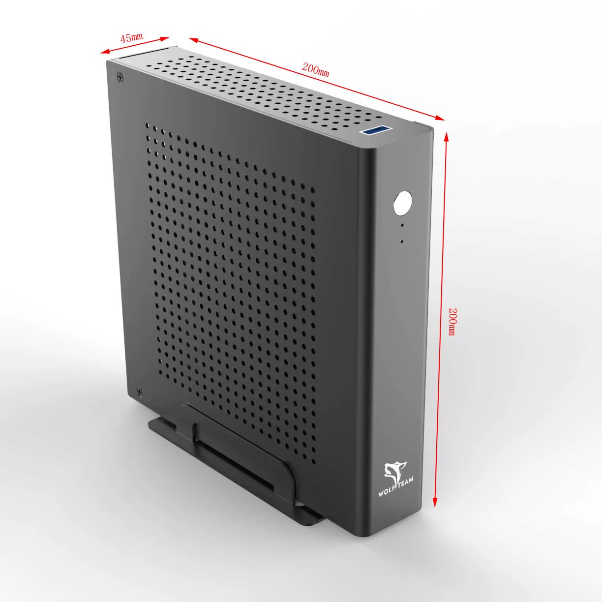 Миниатюрная all-aluminum корпус ITX материнская плата поддерживает серийное изготовление полупремиум платы 17x17 материнская плата источник питания DC