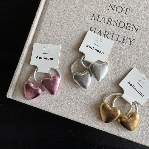 亮皮爱心儿童扎头发发圈 韩版洋气宝宝皮筋 女童发绳 头饰发饰 - 图2