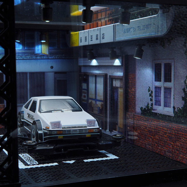 Yangkai Jiepin mini four-wheel drive FMA chassis with touch light AE86 racing car DIY assembly toy