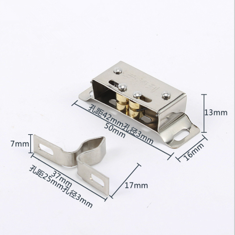 柜门碰珠小磁吸衣柜厨柜门卡式小门吸柜子卡扣不锈钢门碰-图2