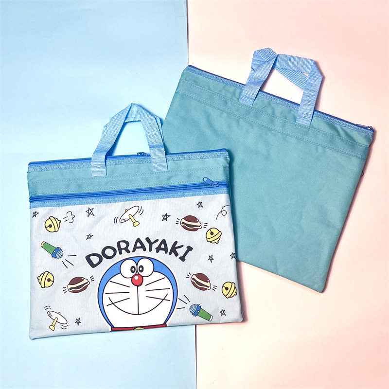 可爱B4双拉链公文包文件袋大A4牛津布手提学生文具袋收纳资料袋,淘宝优惠券,粉丝福利购,淘宝优惠卷