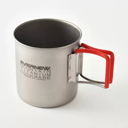Японский Evernew Loves Play Bull ECA610/611 Titanium Cup 300/400 мл Mark Cup Cump Outdoor Camping