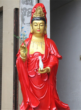 佛像居家供奉树脂站观音